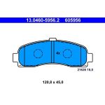 Bremsbelagsatz Nissan P. Micra 1.0-1.4 16V/1.5 D 92-03 13.0460-5956.2 Bremsbelagsatz Nissan P. Micra 1.0-1.4 16V/1.5 D 92-03 13.0460-5956.2