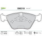 Valeo Bremsbelagsatz 598310 Valeo Bremsbelagsatz 598310