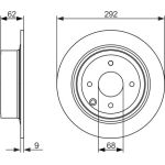 Bremsscheibe HA 0 986 479 742 Bremsscheibe HA 0 986 479 742
