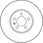 Bremsscheibe Vw P. Passat 2 DF2758 Bremsscheibe Vw P. Passat 2 DF2758