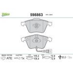 Valeo Bremsbelagsatz 598863 Valeo Bremsbelagsatz 598863
