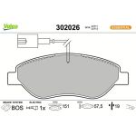 Valeo Bremsbelagsatz 302026 Valeo Bremsbelagsatz 302026