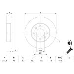 Bosch Bremsscheibe Vorderachse 0 986 478 273 Bosch Bremsscheibe Vorderachse 0 986 478 273