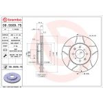 86 481 021M Bremsscheibe VA Brembo Max 09.5509.75