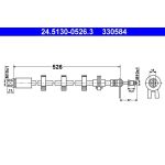 ATE Bremsschlauch 24.5130-0526.3 ATE Bremsschlauch 24.5130-0526.3