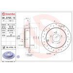 Bremsscheibe HA Xtra 08.A755.1X