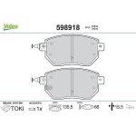 Valeo Bremsbelagsatz 598918 Valeo Bremsbelagsatz 598918