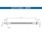 ATE Bremsschlauch 24.5111-0336.3 ATE Bremsschlauch 24.5111-0336.3