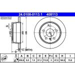 Bremsscheibe Db T. W169/W245 04-12 24.0108-0113.1 Bremsscheibe Db T. W169/W245 04-12 24.0108-0113.1