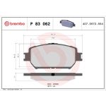 BREMBO Bremsklötze VA P 83 062 BREMBO Bremsklötze VA P 83 062