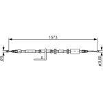 Bosch Handbremsseil rechts 1987482313