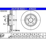 Bremsscheibe Jeep P. Grand Cherokee/Commander 05-10 24.0130-0223.1 Bremsscheibe Jeep P. Grand Cherokee/Commander 05-10 24.0130-0223.1