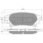TOMEX brakes Bremsbelagsatz, Scheibenbremse TX 18-40 TOMEX brakes Bremsbelagsatz, Scheibenbremse TX 18-40