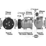 Van Wezel Klimakompressor 2700K219 Van Wezel Klimakompressor 2700K219