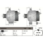 DENSO Generator DAN3034 DENSO Generator DAN3034
