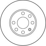 Bremsscheibe Opel P. Astra DF1608 Bremsscheibe Opel P. Astra DF1608