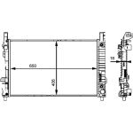 Kühler, Motorkühlung CR 661 000P Kühler, Motorkühlung CR 661 000P