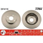 TRW Bremsscheibe Mazda S. 323 DF4119 TRW Bremsscheibe Mazda S. 323 DF4119