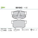 VALEO Bremsbeläge 601043 VALEO Bremsbeläge 601043