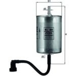 MAHLE Kraftstofffilter KL 80