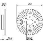 Bremsscheibe Hyundai P. I10 1.0-1.2 13 0 986 479 770 Bremsscheibe Hyundai P. I10 1.0-1.2 13 0 986 479 770