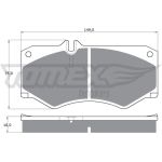 TOMEX brakes Bremsbelagsatz, Scheibenbremse TX 10-20