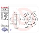 Brembo Bremsscheibe 08.A446.1X Brembo Bremsscheibe 08.A446.1X