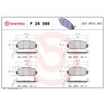 BREMBO Bremsklötze VA P 28 098 BREMBO Bremsklötze VA P 28 098