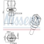 NISSENS Sensor, Kühlmitteltemperatur 207076 NISSENS Sensor, Kühlmitteltemperatur 207076