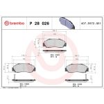 BREMBO Bremsklötze VA P 28 026 BREMBO Bremsklötze VA P 28 026