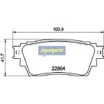 Japanparts Bremsbeläge PP-515AF Japanparts Bremsbeläge PP-515AF