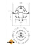 THERMOSTAT, KÜHLMITTEL NRF725184 THERMOSTAT, KÜHLMITTEL NRF725184