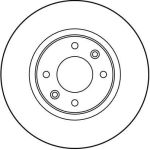 Bremsscheibe Peugeot S. 406 2.0-3.0 95-04 DF2796 Bremsscheibe Peugeot S. 406 2.0-3.0 95-04 DF2796