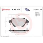 BREMBO Bremsklötze HA P 68 028 BREMBO Bremsklötze HA P 68 028