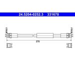 ATE Bremsschlauch 24.5204-0252.3 ATE Bremsschlauch 24.5204-0252.3
