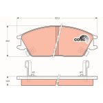 Bremsbelagsatz Hyundai P. Accent/P GDB893 Bremsbelagsatz Hyundai P. Accent/P GDB893