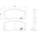 BREMBO Bremsklötze VA P 78 007