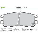 Valeo Bremsbelagsatz 598507 Valeo Bremsbelagsatz 598507