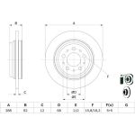 Bosch Bremsscheibe Hinterachse 0 986 479 309 Bosch Bremsscheibe Hinterachse 0 986 479 309