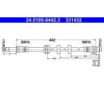 ATE Bremsschlauch 24.5105-0442.3 ATE Bremsschlauch 24.5105-0442.3
