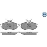 Bremsbelagsatz Citroen P. C3 1.0-1.4 02 025 234 0719/PD Bremsbelagsatz Citroen P. C3 1.0-1.4 02 025 234 0719/PD