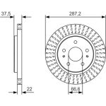 Bosch Bremsscheibe 0 986 479 A98 Bosch Bremsscheibe 0 986 479 A98