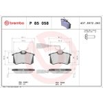 BREMBO Bremsklötze HA P 85 058 BREMBO Bremsklötze HA P 85 058