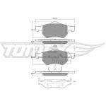 TOMEX brakes Bremsbelagsatz, Scheibenbremse TX 15-30 TOMEX brakes Bremsbelagsatz, Scheibenbremse TX 15-30