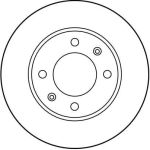 TRW Bremsscheibe Peugeot 205 DF1224 TRW Bremsscheibe Peugeot 205 DF1224