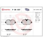 BREMBO Bremsklötze HA P 06 037 BREMBO Bremsklötze HA P 06 037