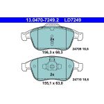 Bremsbelagsatz Renault P. Clio/Laguna/Megane/Scenic 07- Keramik 13.0470-7249.2 Bremsbelagsatz Renault P. Clio/Laguna/Megane/Scenic 07- Keramik 13.0470-7249.2