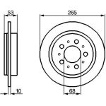 Bosch Bremsscheibe Hinterachse 0 986 478 042 Bosch Bremsscheibe Hinterachse 0 986 478 042