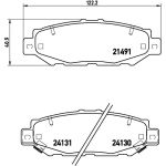 BREMBO Bremsklötze HA P 83 038 BREMBO Bremsklötze HA P 83 038