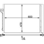 Kondensator, Klimaanlage AC 463 000S Kondensator, Klimaanlage AC 463 000S